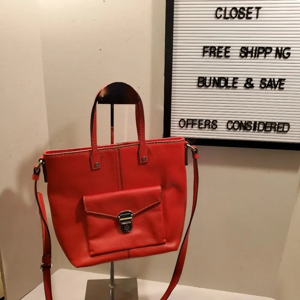 DANA BUCHMAN SMALL PEBBLED LEATHER SATCHEL BAG *